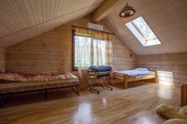 Wooden attic redesign
